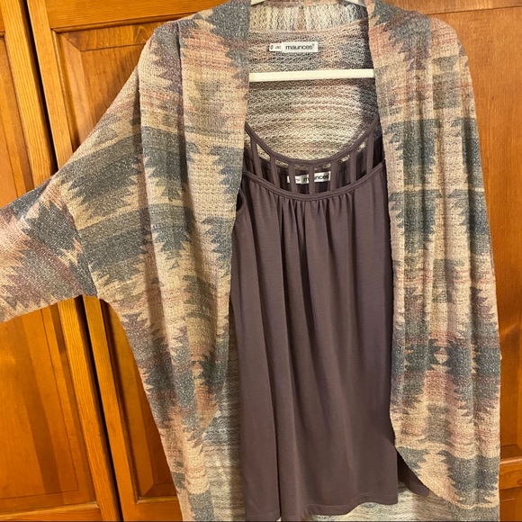 Maurices tank with matching cardi!! - Picture 2 of 6